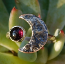 Strawberry Moon Goddess Ring